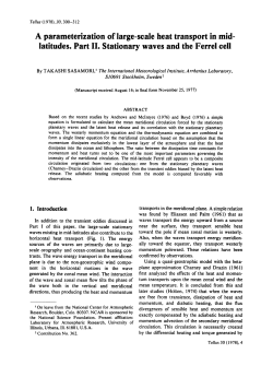 A parameterization of large-scale heat transport in mid