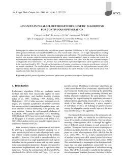 Advances in parallel heterogeneous genetic algorithms for