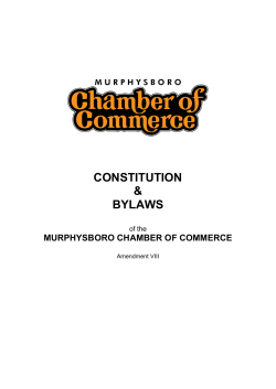 Bylaws - Murphysboro Chamber of Commerce
