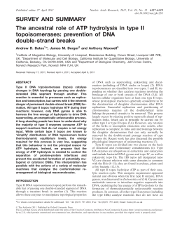 SURVEY AND SUMMARY The ancestral role of