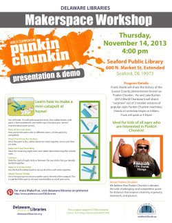Makerspace Workshop - Delaware Libraries