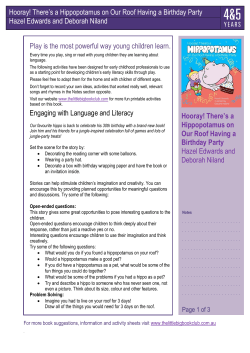 There`s a Hippopotamus on Our Roof Having a Birthday Party