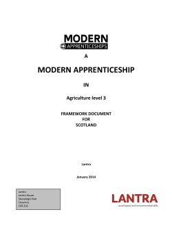 MODERN APPRENTICESHIP - Skills Development Scotland