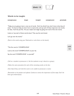 Unit 13 - Failure Free Reading