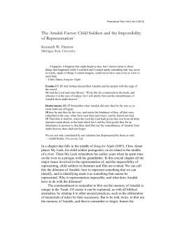 The Amalek Factor - Postcolonial Text