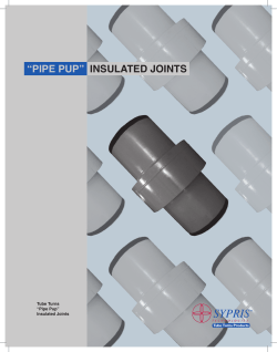PIPE PUP Insulated Joints