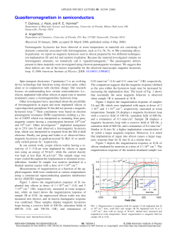Quasiferromagnetism in semiconductors