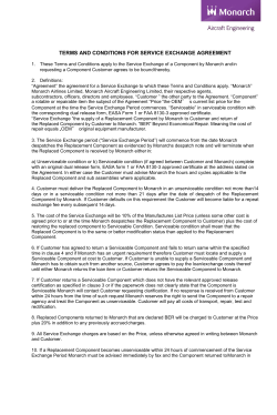 Service Exchange - Monarch Aircraft Engineering