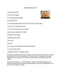 GRANDMA`S RICE DISH 1 pound ground beef 1 small onion