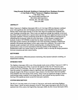 upstream, downstream and tributary sewers