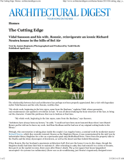 The Cutting Edge - Studio Tim Campbell