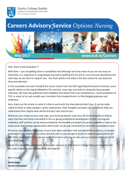 Nursing - Trinity College Dublin