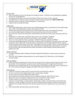 Payment Terms &bull; Upon credit approval, terms are net 30 days from