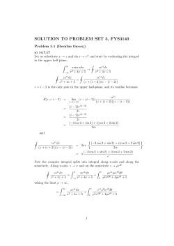 solution to problem set 5, fys3140