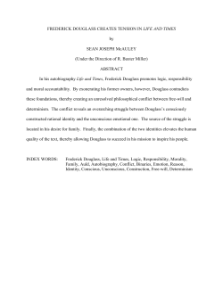 Frederick Douglass creates tension in life and times [electronic