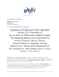 Kansas City Ballet Announces 59th Season