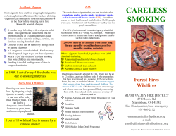 Careless Smoking - Miami Valley Fire District