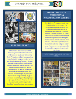 Art with Mrs. DelGrosso - Grass Lake School District #36