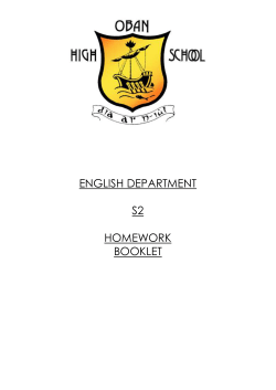 S2 English homework