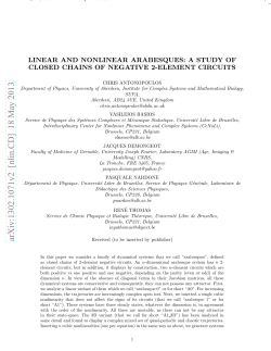 Linear And Nonlinear Arabesques: A Study Of Closed Chains Of