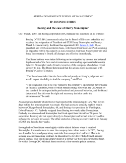 Boeing and the case of Harry Stonecipher