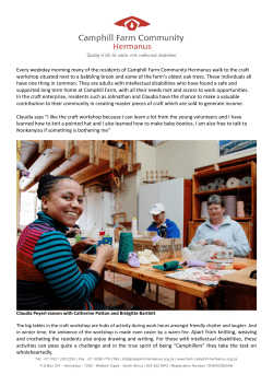 Every weekday morning many of the residents of Camphill Farm