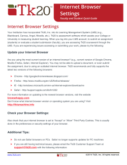 Internet Browser Settings