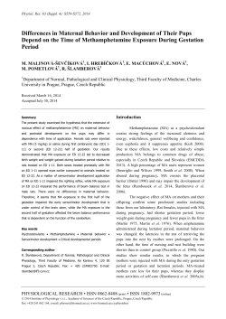 Differences in Maternal Behavior and Development of Their Pups