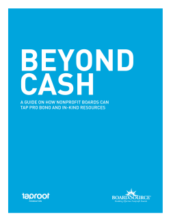 a guide on how nonprofit boards can tap pro