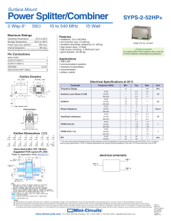 Power Splitter/Combiner