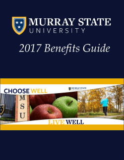 2017 Benefits Guide - Murray State University