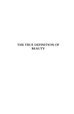 The True Definition of Beauty