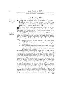 Act No. 24, 1905. An Act to regulate the business