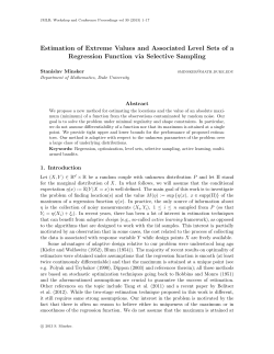 Estimation of Extreme Values and Associated Level Sets of a