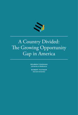 A Country Divided: The Growing Opportunity Gap in America