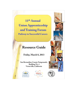 Union Apprenticeship Resource Guide