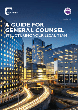 A Guide for GenerAl Counsel