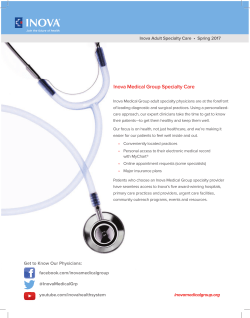 Inova Medical Group Specialty Care