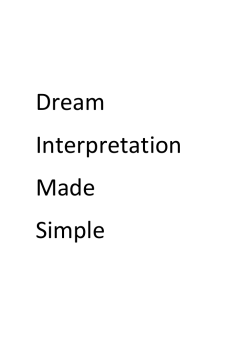 Dream Interpretation Made Simple - ami