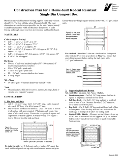 Construction Plan Single Bin