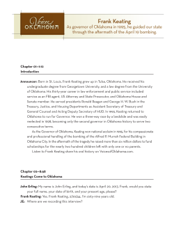 Frank Keating - Voices of Oklahoma