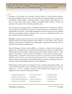 7 Community Corrections - Florida Department of Juvenile Justice
