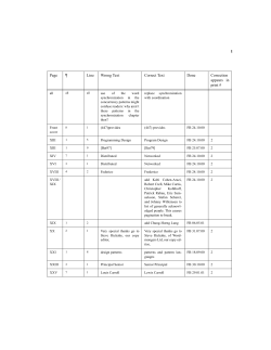 1 Page ¶ Line Wrong Text Correct Text Done Correction appears in