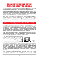 curbing the power of the supreme court of canada