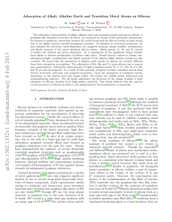 Adsorption of Alkali, Alkaline Earth and Transition Metal Atoms on
