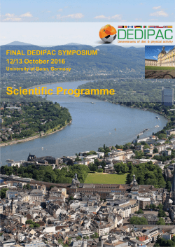Scientific Programme