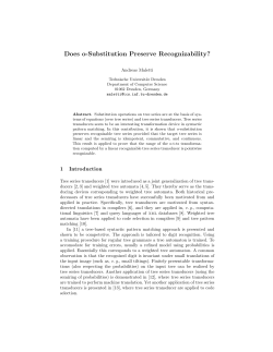 Does o-Substitution Preserve Recognizability?