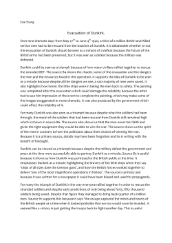 Evacuation of Dunkirk.