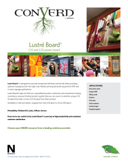 Lustr&eacute; Board - Canon Solutions America