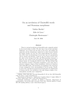 On an involution of Christoffel words and